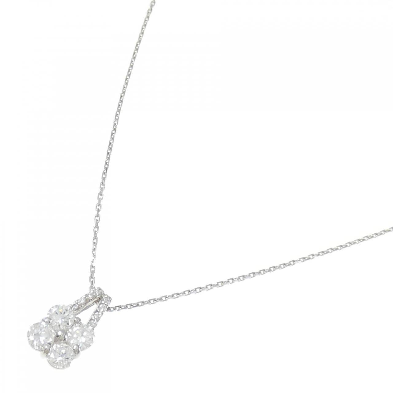 コメ兵｜プラチナ ダイヤモンド ネックレス 0.958CT H SI2 GOOD｜鑑定