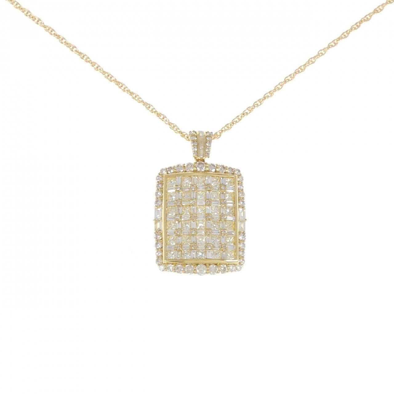 【新品】K18YG ダイヤモンド ネックレス 5.00CT