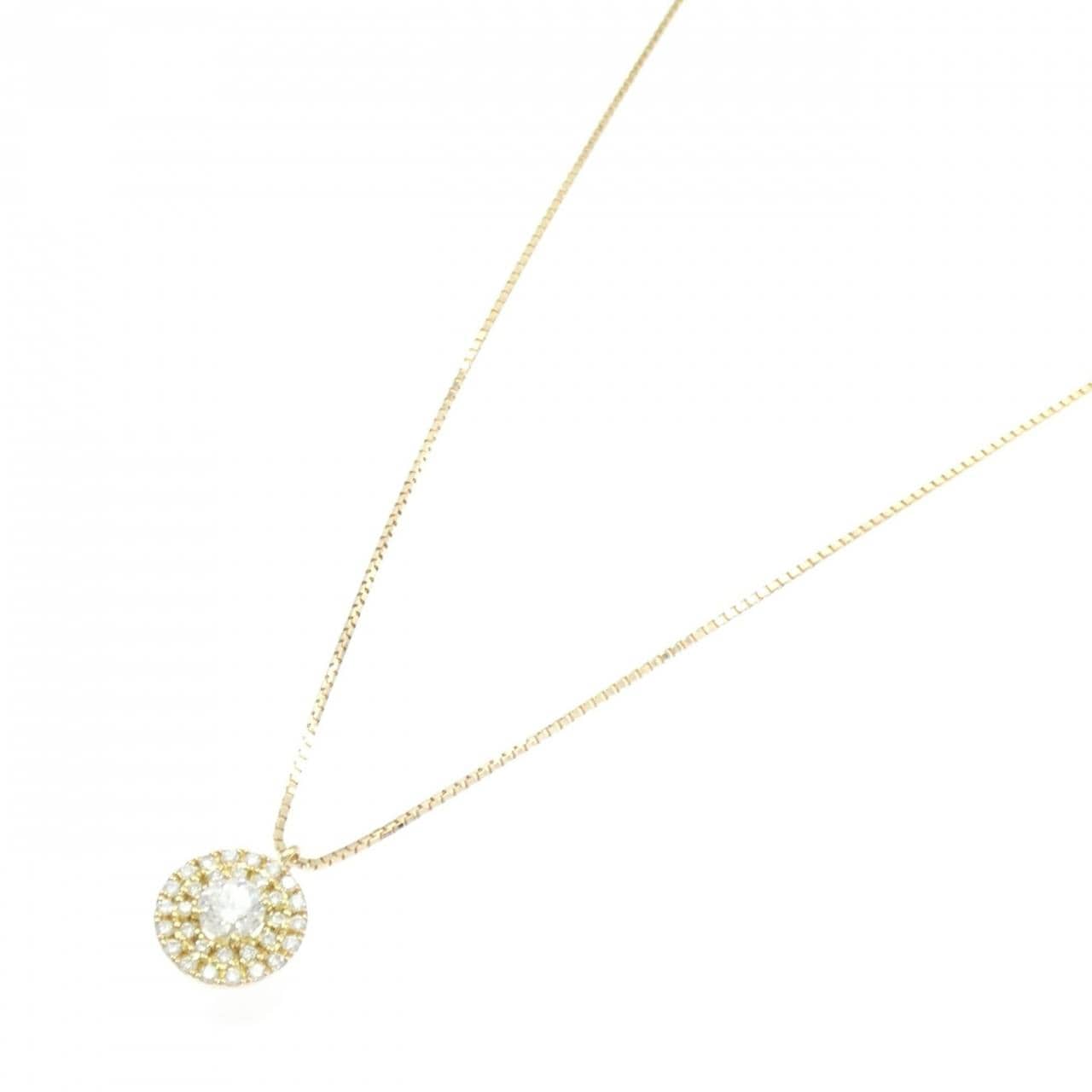 K18YG ダイヤモンド ネックレス 0.253CT H SI2 Good