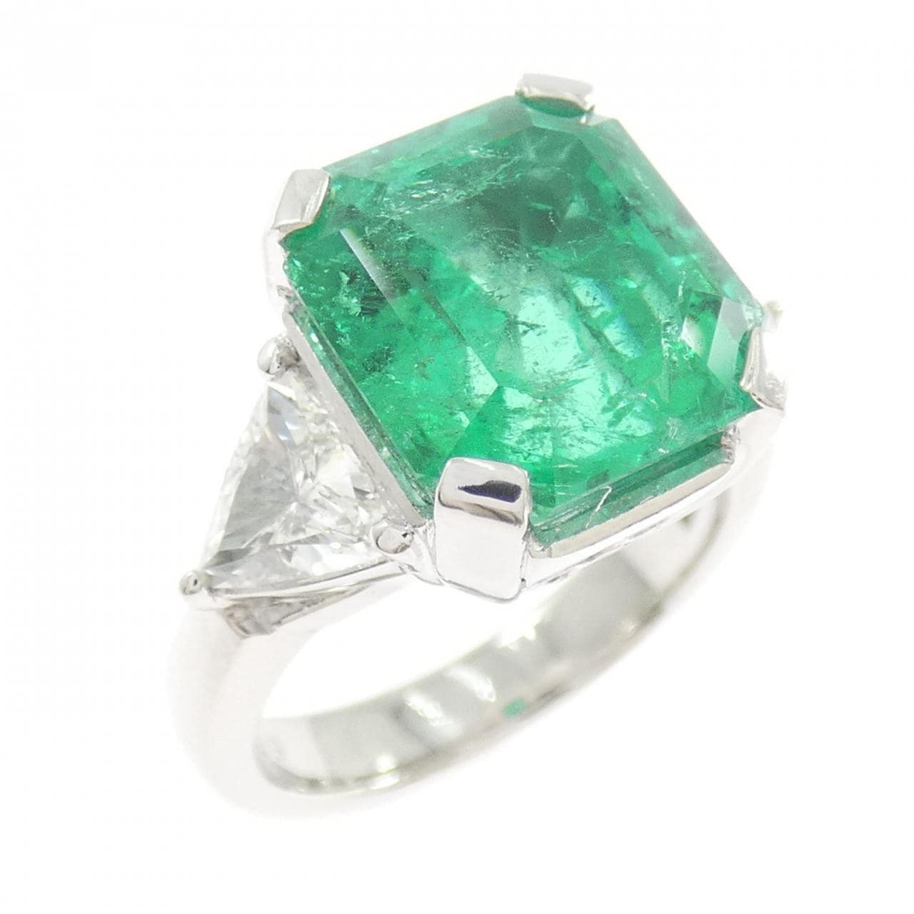 PT900 エメラルド リング 6.17CT コロンビア産