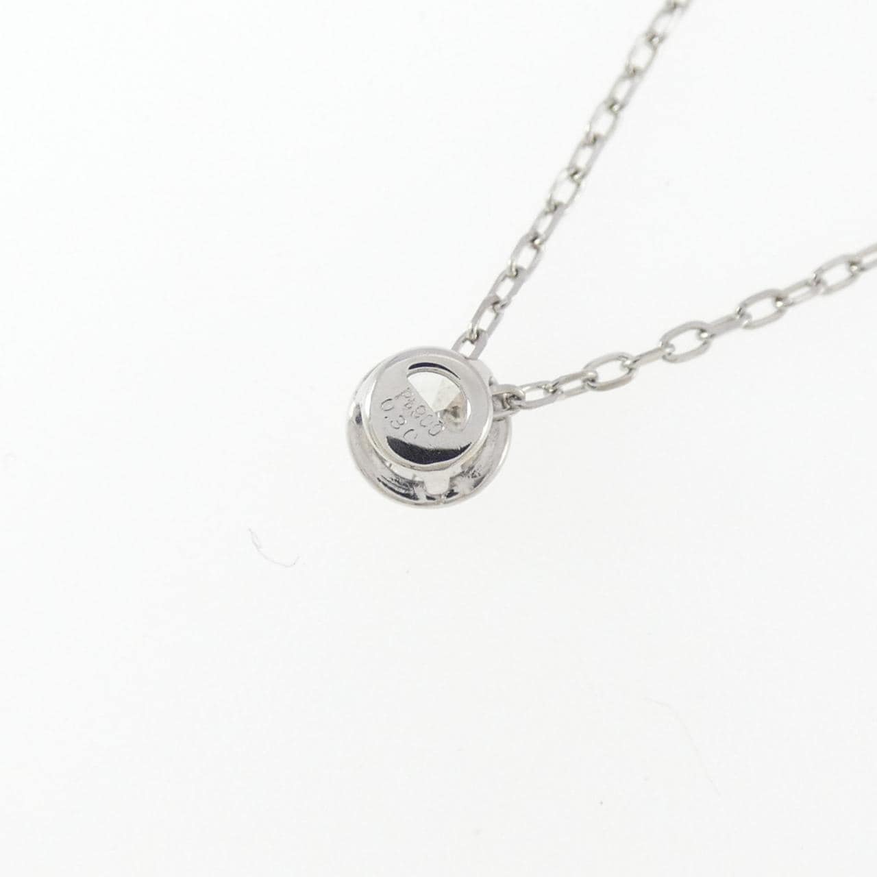 PT900/PT850 ソリティア ダイヤモンド ネックレス 0.30CT
