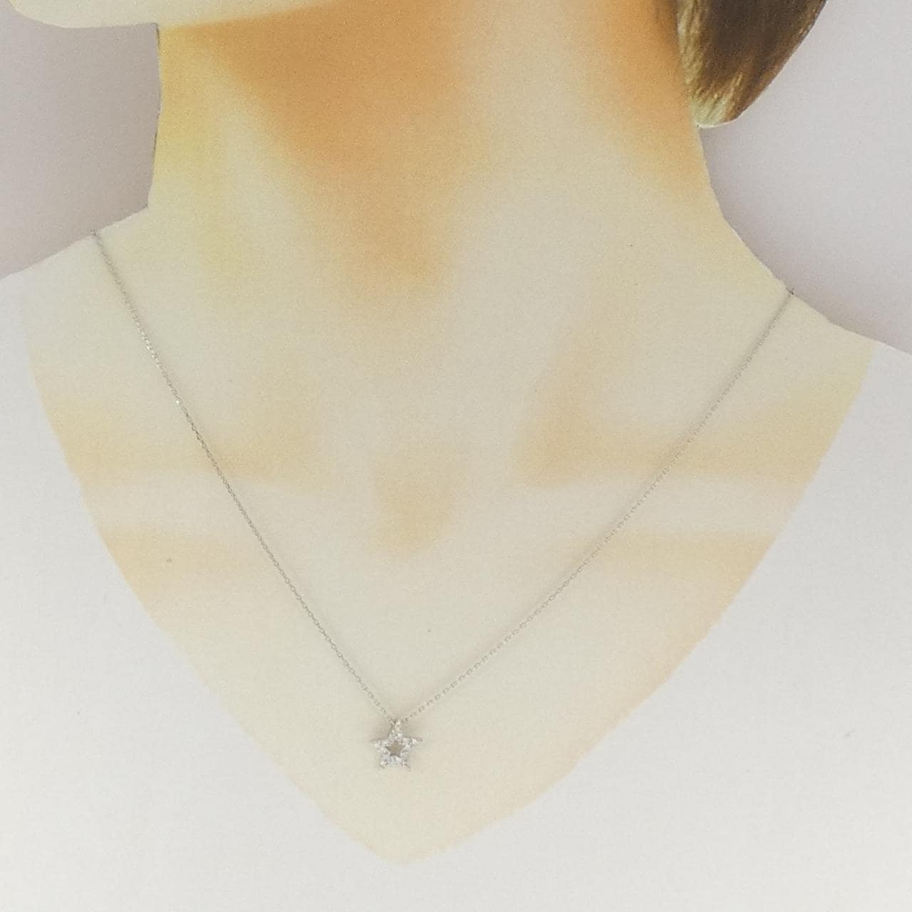 スタージュエリー ダイヤモンド ネックレス 0.15CT