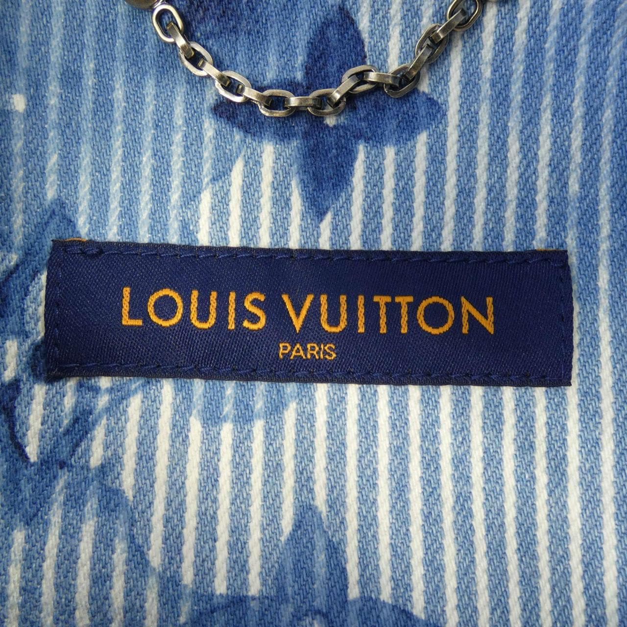 ルイヴィトン LOUIS VUITTON ストライプモノグラムワークウェア HLS05WBX7 デニムジャケット