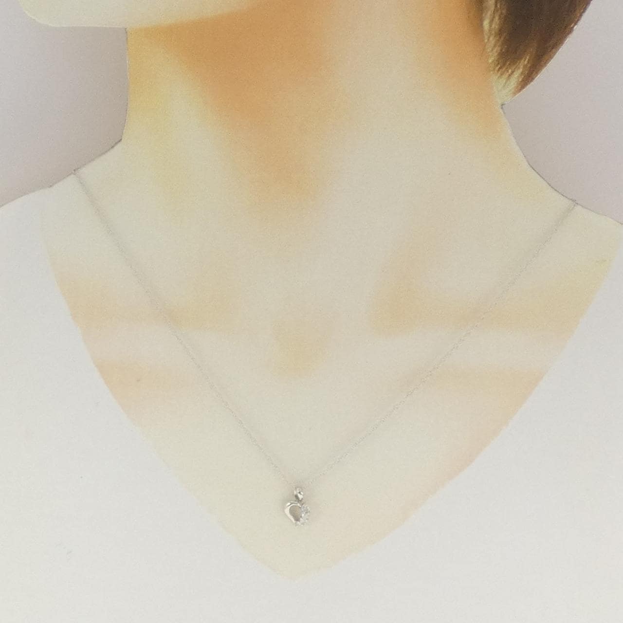 PT900/PT850 ダイヤモンド ネックレス 0.12CT