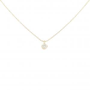 K18YG ソリティア ダイヤモンド ネックレス 0.08CT