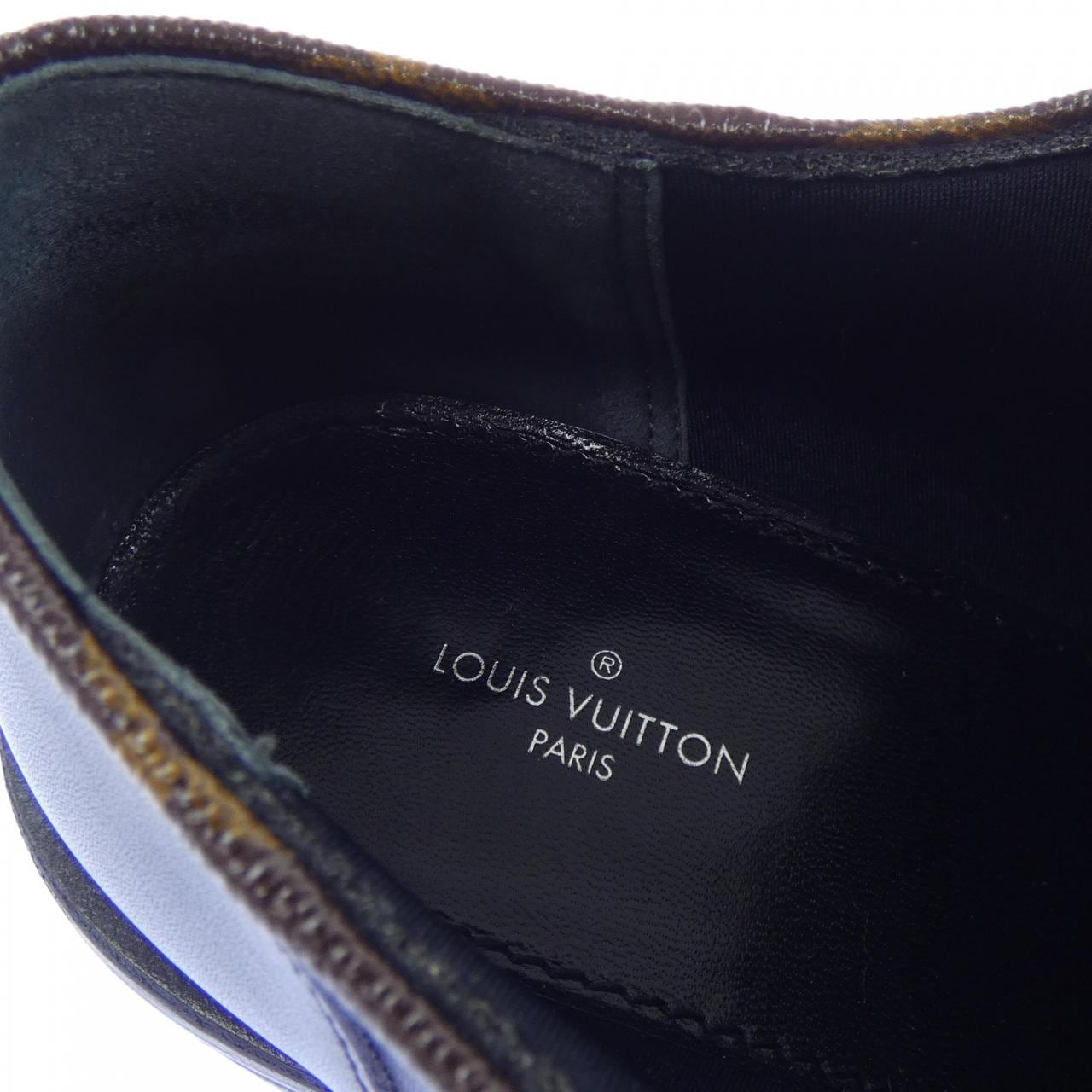 ルイヴィトン LOUIS VUITTON モノグラムキャンバス LVボブールライン ダービー シューズ