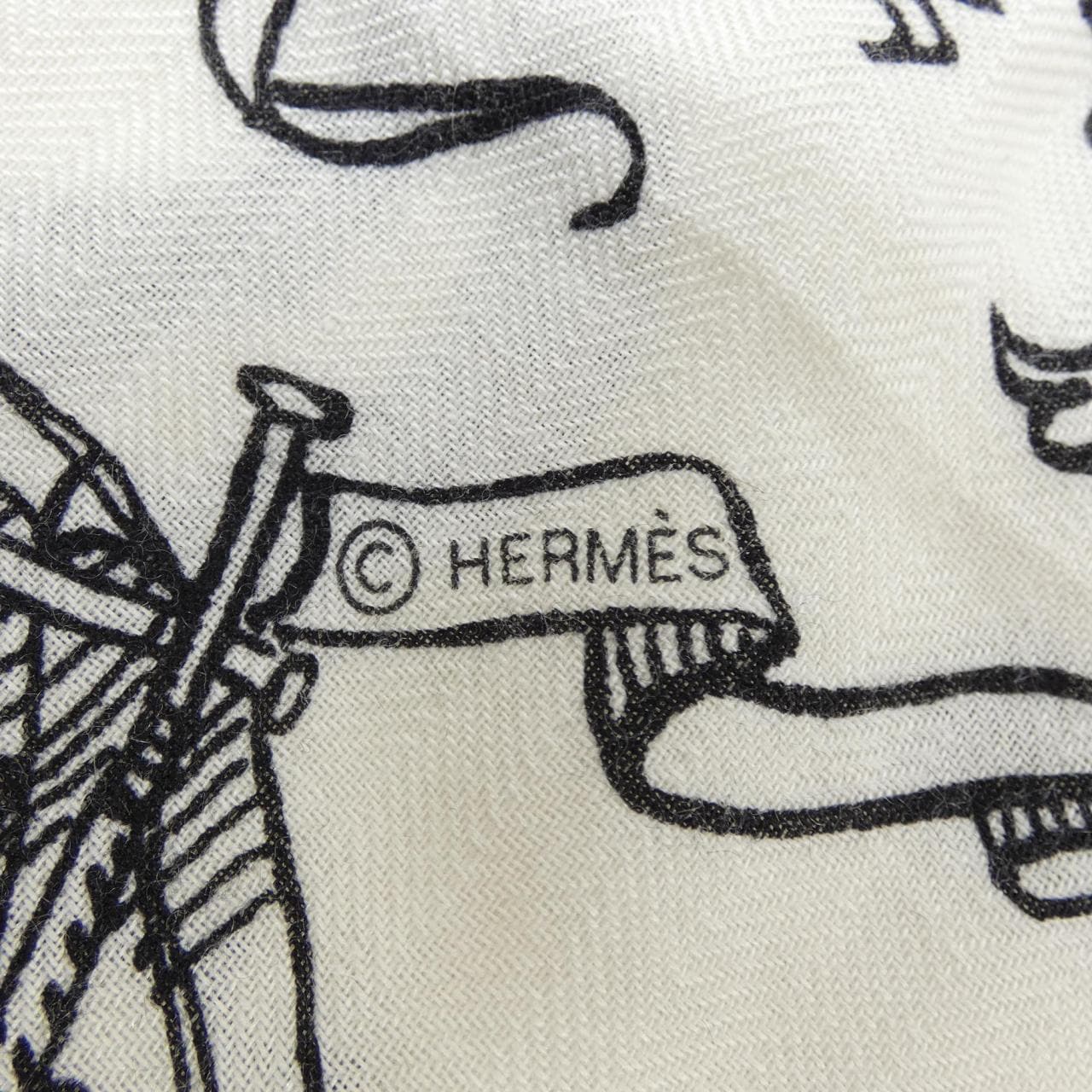 エルメス HERMES LES ROUES DE PHAETON BANDANA H244170S カレジェアン140 ショール