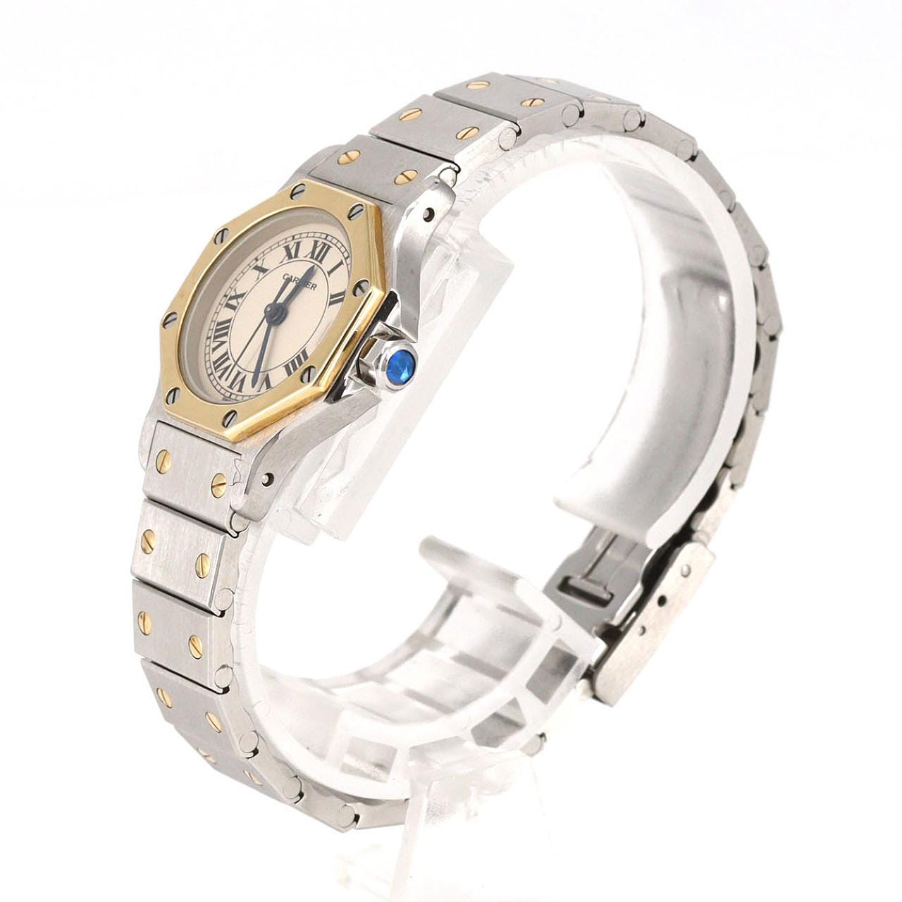 【ノーメンテナンス還元価格】カルティエ サントスオクタゴンSM コンビ W2001683 SSxYG クォーツ