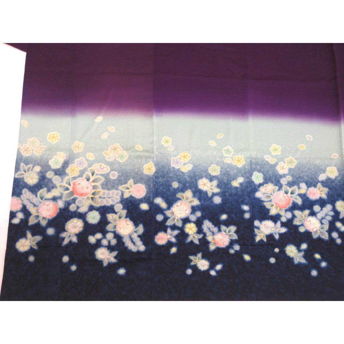 振袖　絞り加工ボカシ染　Ｓサイズ