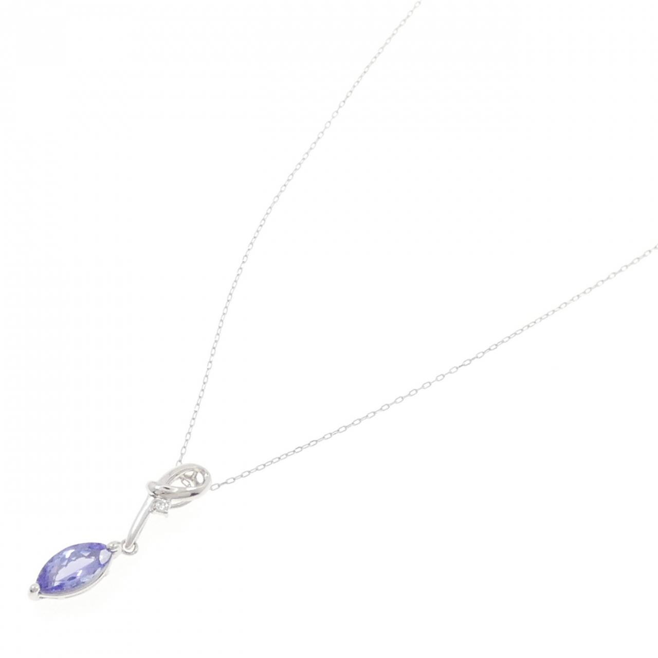 K18WG タンザナイト ネックレス 1.33CT