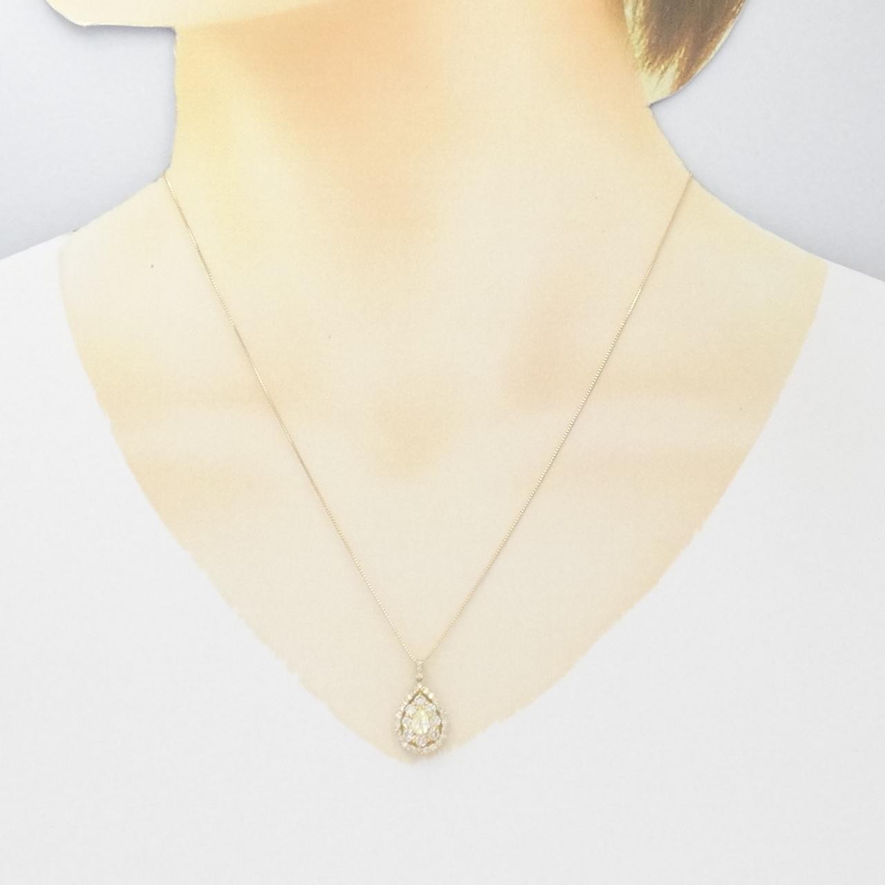 【新品】K18YG ダイヤモンド ネックレス 1.00CT