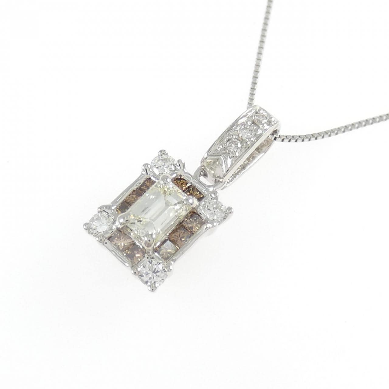 K18WG ダイヤモンド ネックレス 0.334CT