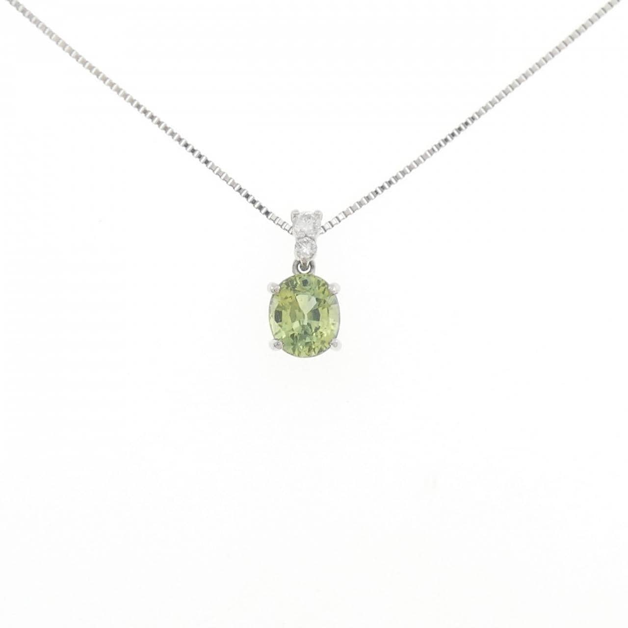 PT900/PT850 サファイヤ ネックレス 1.60CT