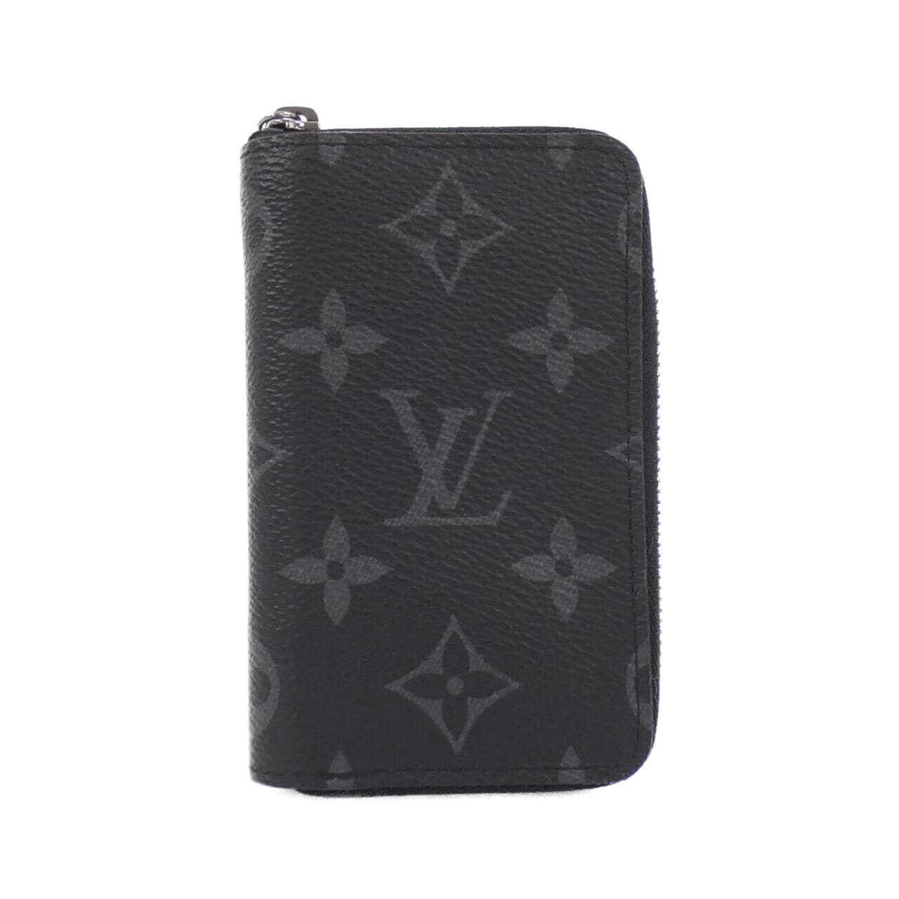 LOUIS VUITTON Monogram Eclipse Zippy Coin Purse Vertical M81662 INCASE