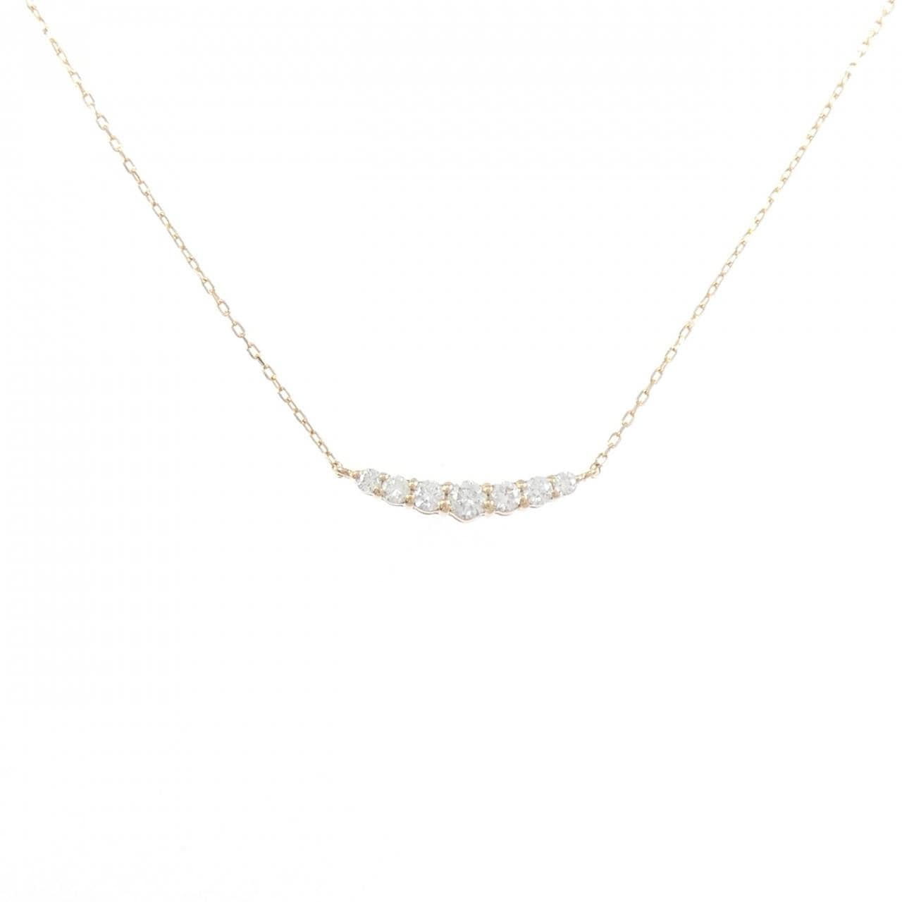 K18YG ダイヤモンド ネックレス 0.20CT