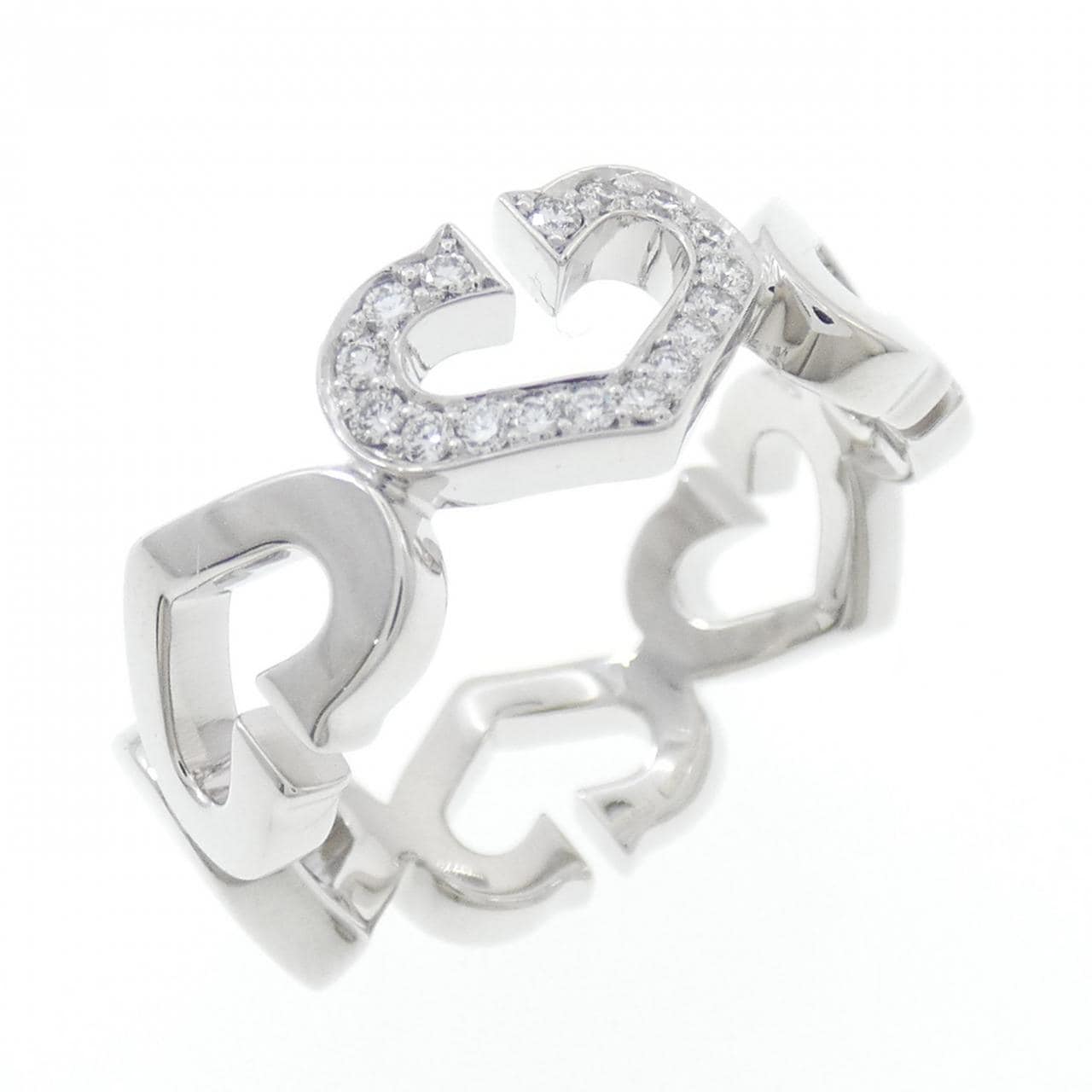 カルティエ Cハート 1P リング