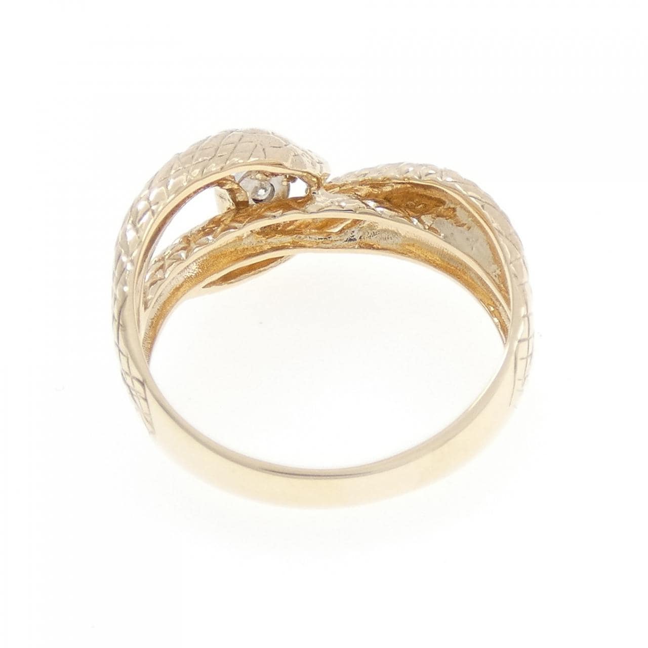 K10PG/K10WG スネーク ダイヤモンド リング