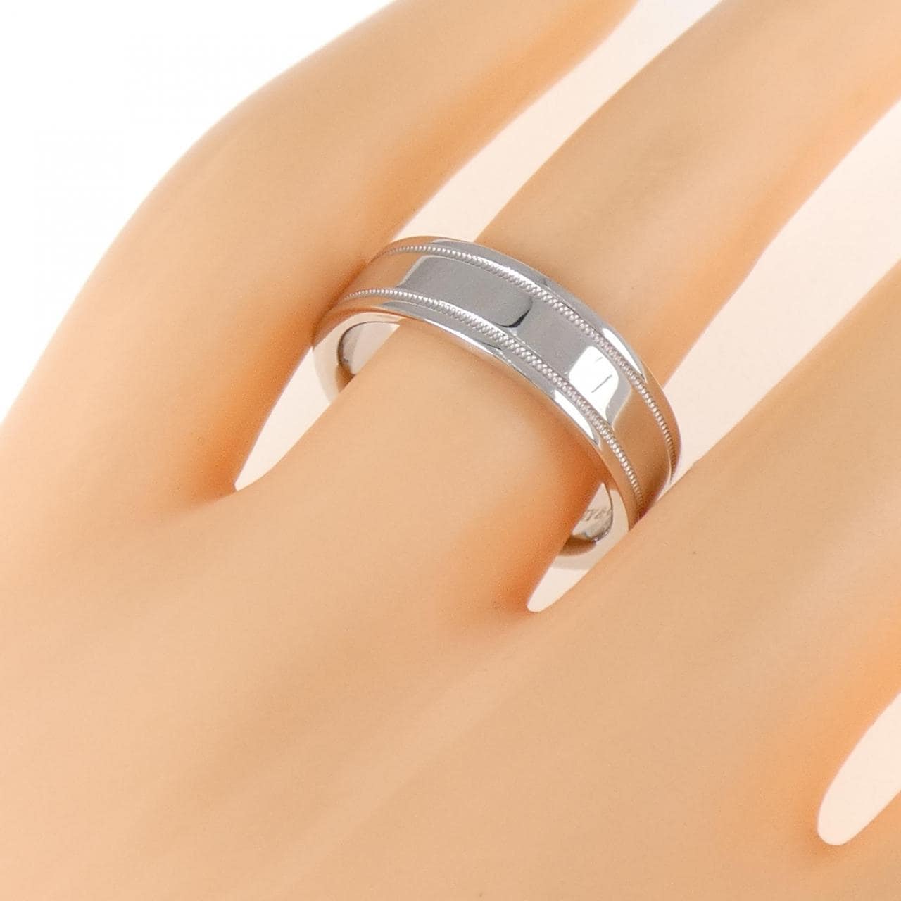 ティファニー ダブルミルグレイン リング