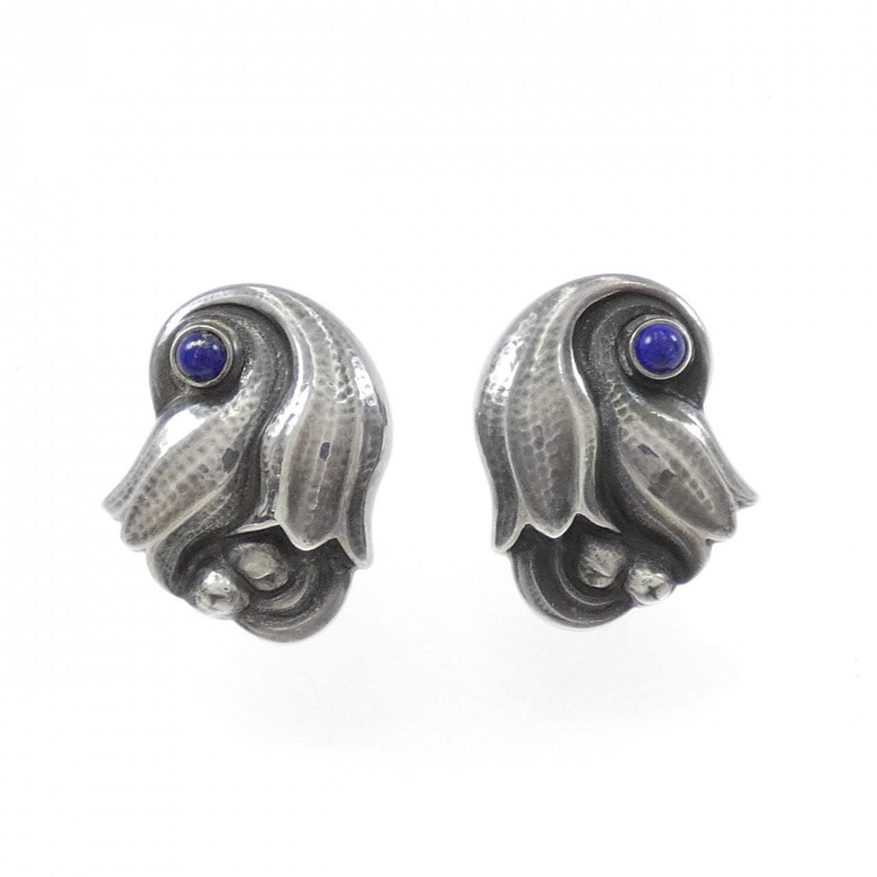 ジョージ ジェンセン ラピスラズリ イヤリング