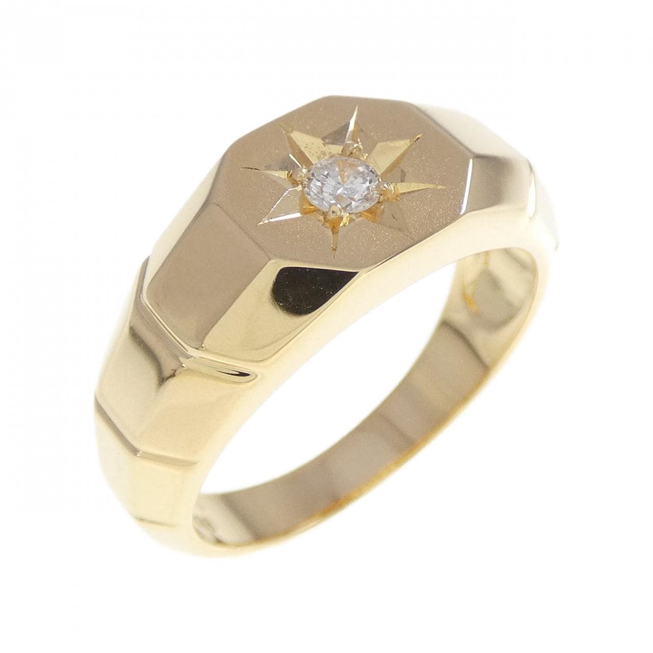 K18YG ダイヤモンド リング 0.10CT