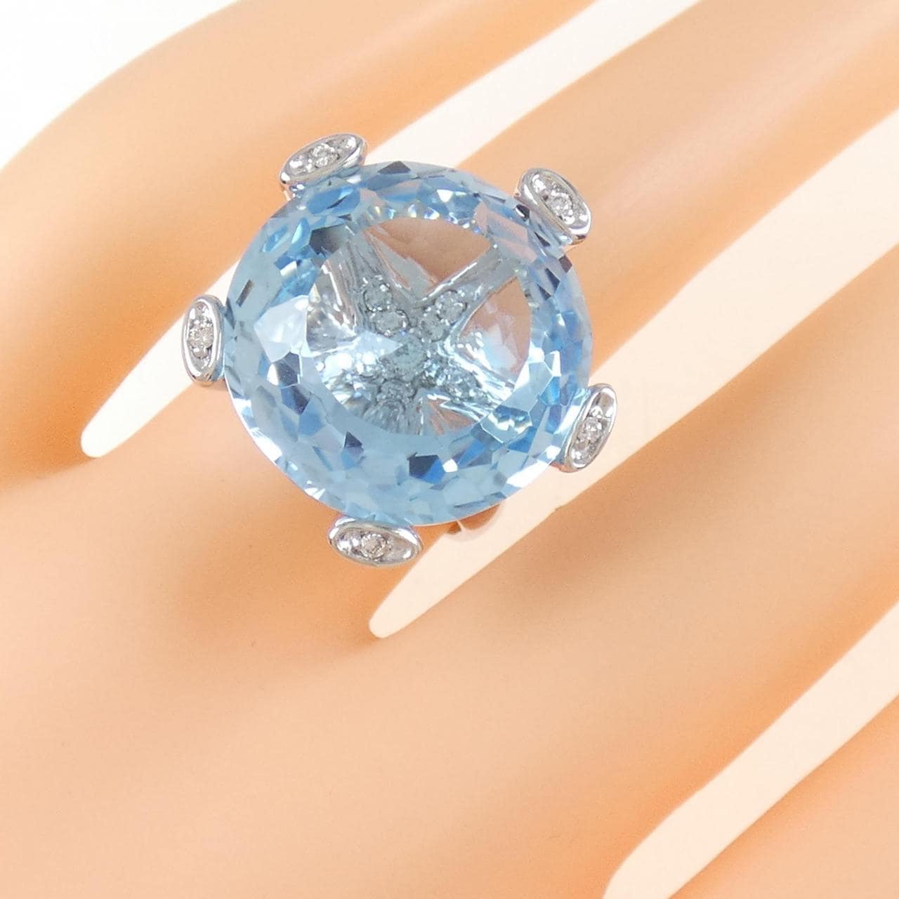 PONTE VECCHIO Blue Topaz Ring 23.91CT