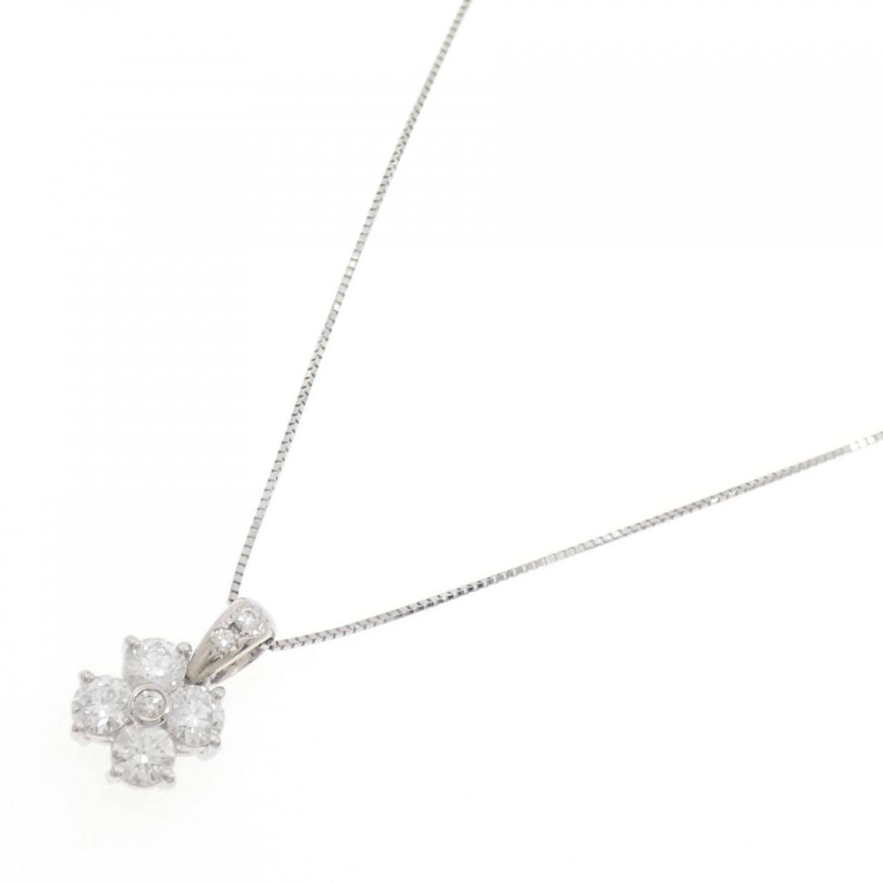 タサキ フラワー ダイヤモンド ネックレス 1.07CT
