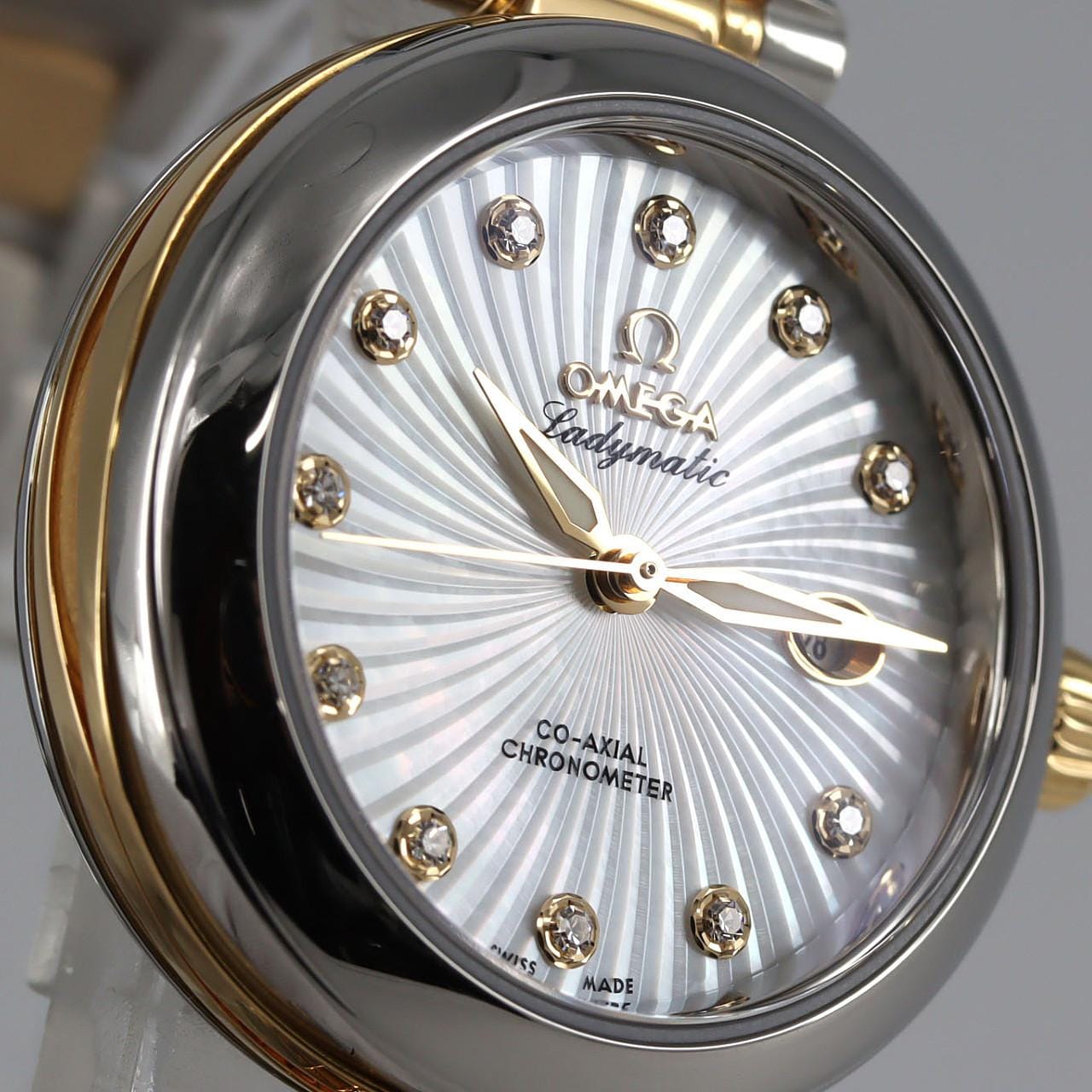 【新品】歐米茄 Ladymatic YG Combi 11P 425.20.34.20.55.002 不鏽鋼及黃金自動上弦