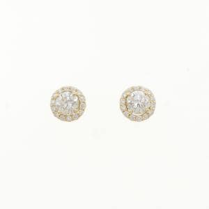 【リメイク】K18YG/ST ダイヤモンド ピアス 0.506CT 0.512CT G SI1 VG