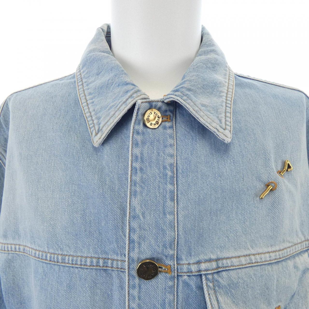 ルイヴィトン LOUIS VUITTON デニムショートスリーブシャツ HLS50WEU6 S／Sシャツ