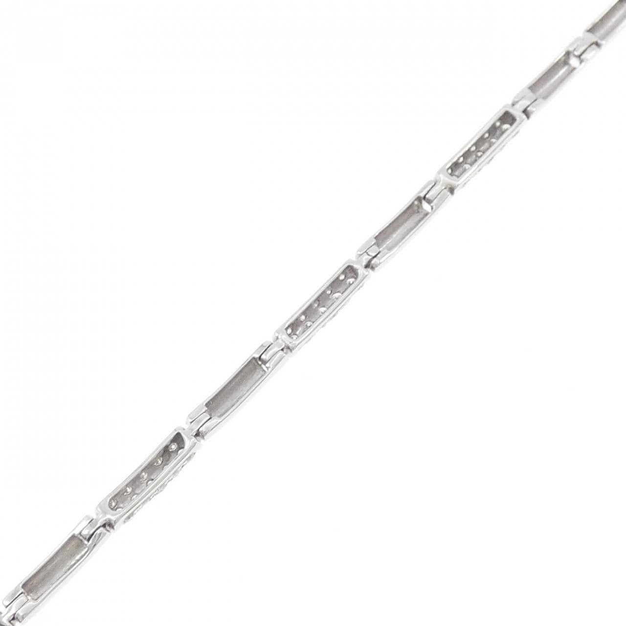 K18WG ダイヤモンド ブレスレット 0.45CT