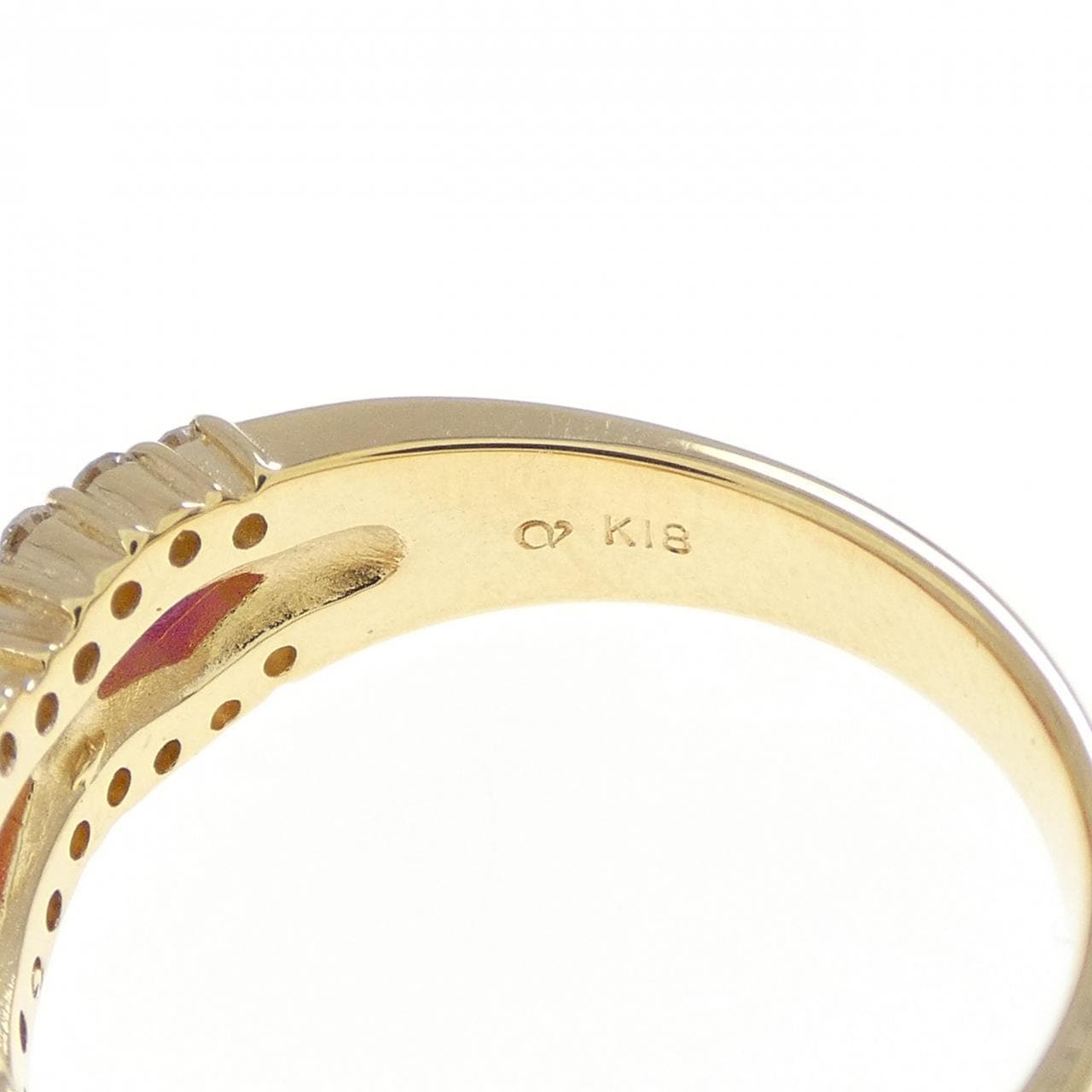 クレサンベール 合成ルビー リング 0.76CT