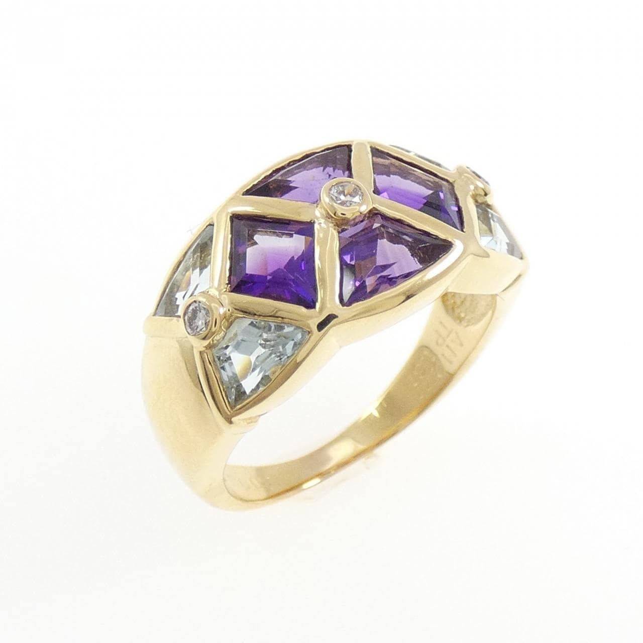 K18YG カラーストーン リング