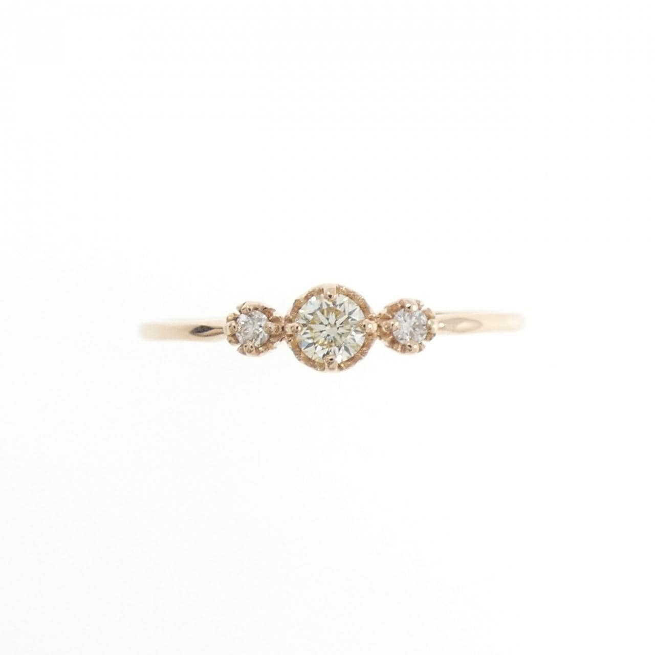 K18PG ダイヤモンド リング 0.10CT
