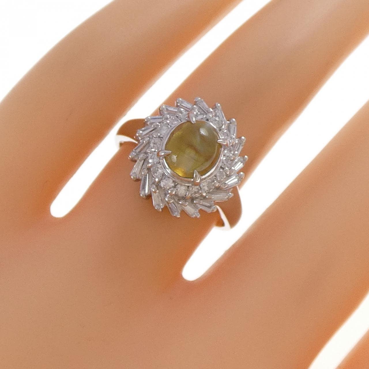 PT900 クリソベリルキャッツアイ リング 1.40CT