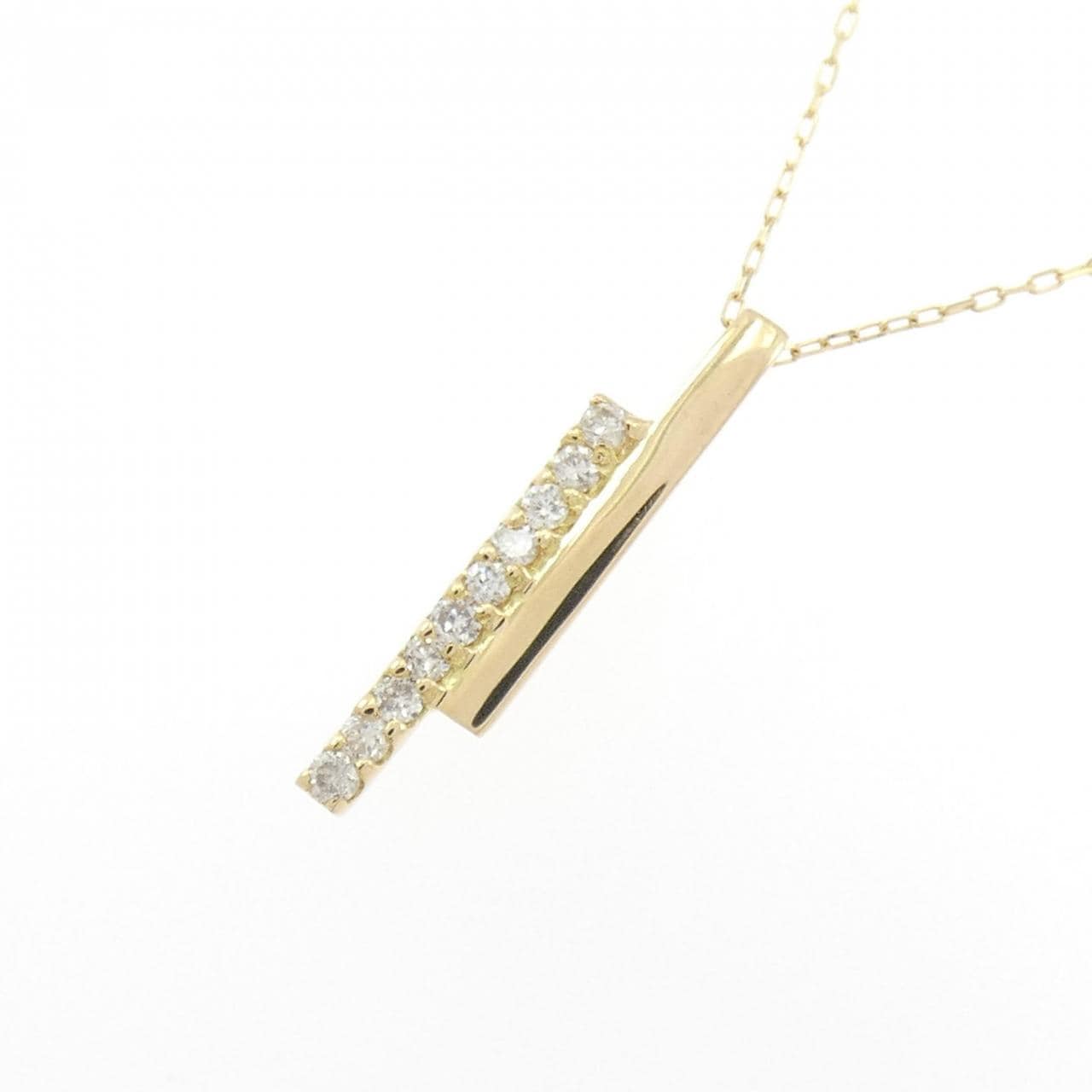 K18YG ダイヤモンド ネックレス 0.10CT