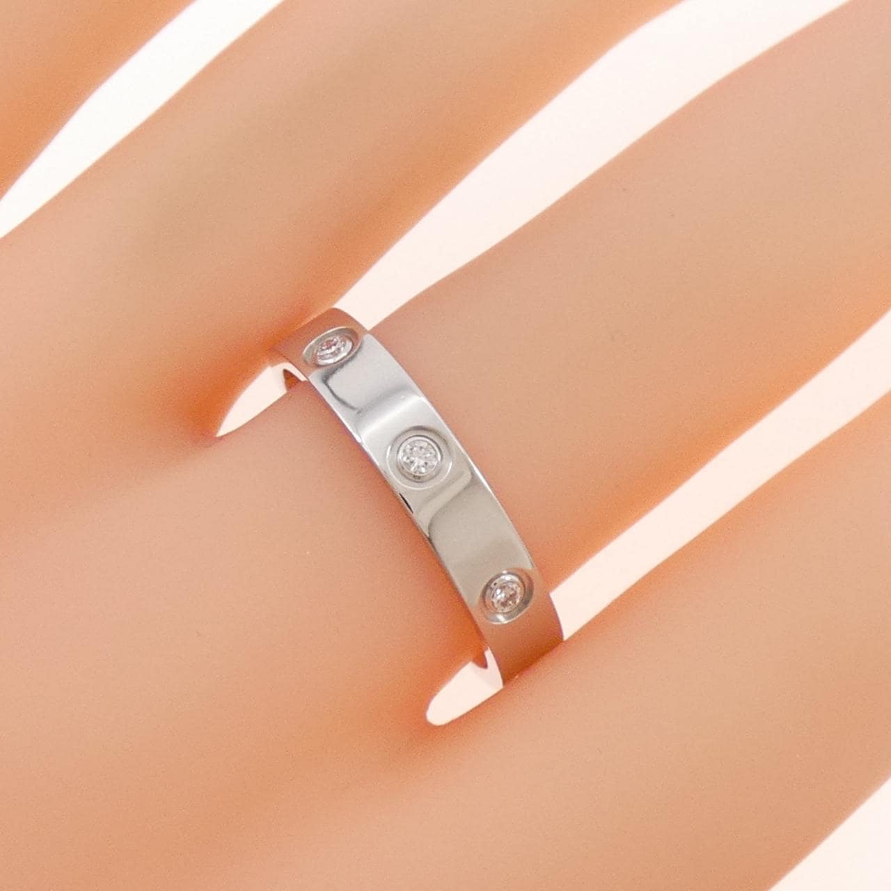 カルティエ ミニラブ フルダイヤ リング