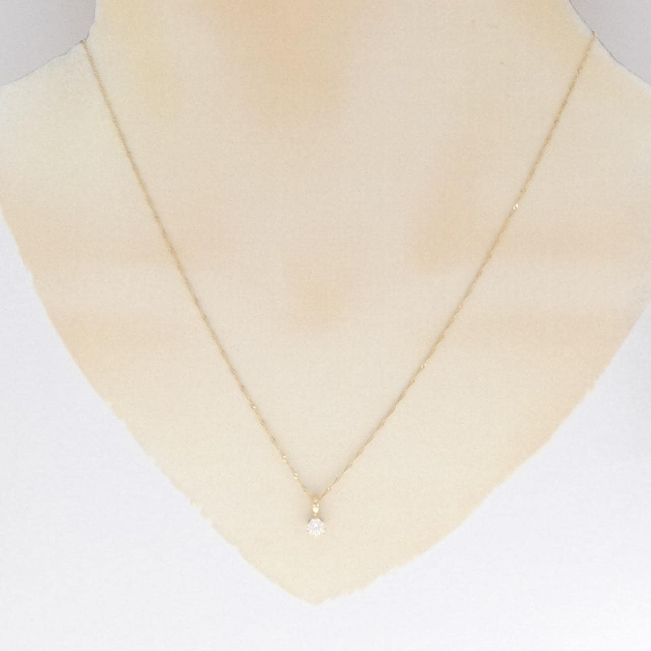 K18YG ダイヤモンド ネックレス 0.20CT