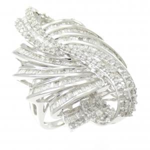 K18WG ダイヤモンド リング 2.50CT