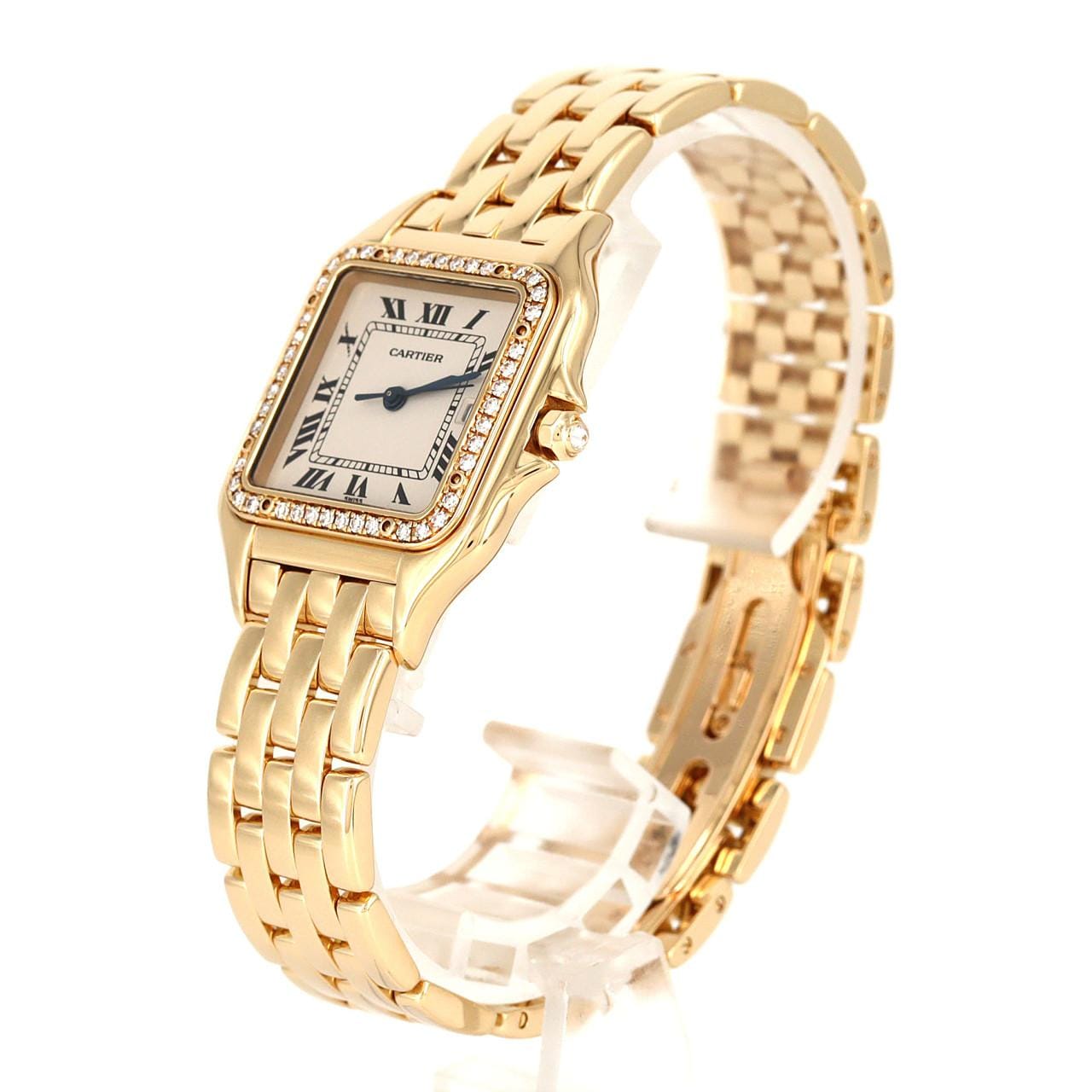 Cartier Panthere LM YG/D WF4037B9 黄金石英