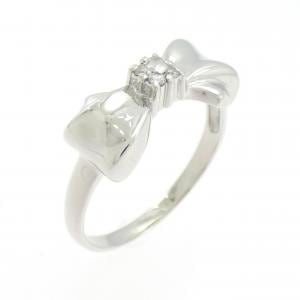 PT900 リボン ダイヤモンド リング 0.05CT