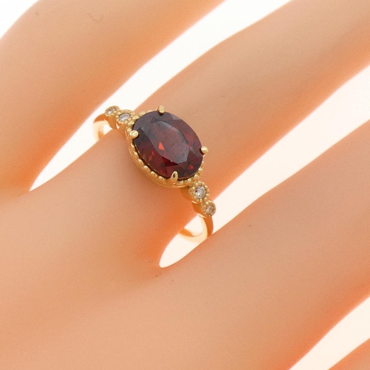 K18YG ジルコン リング 2.15CT