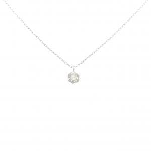 PT900/PT850 ソリティア ダイヤモンド ネックレス 0.10CT
