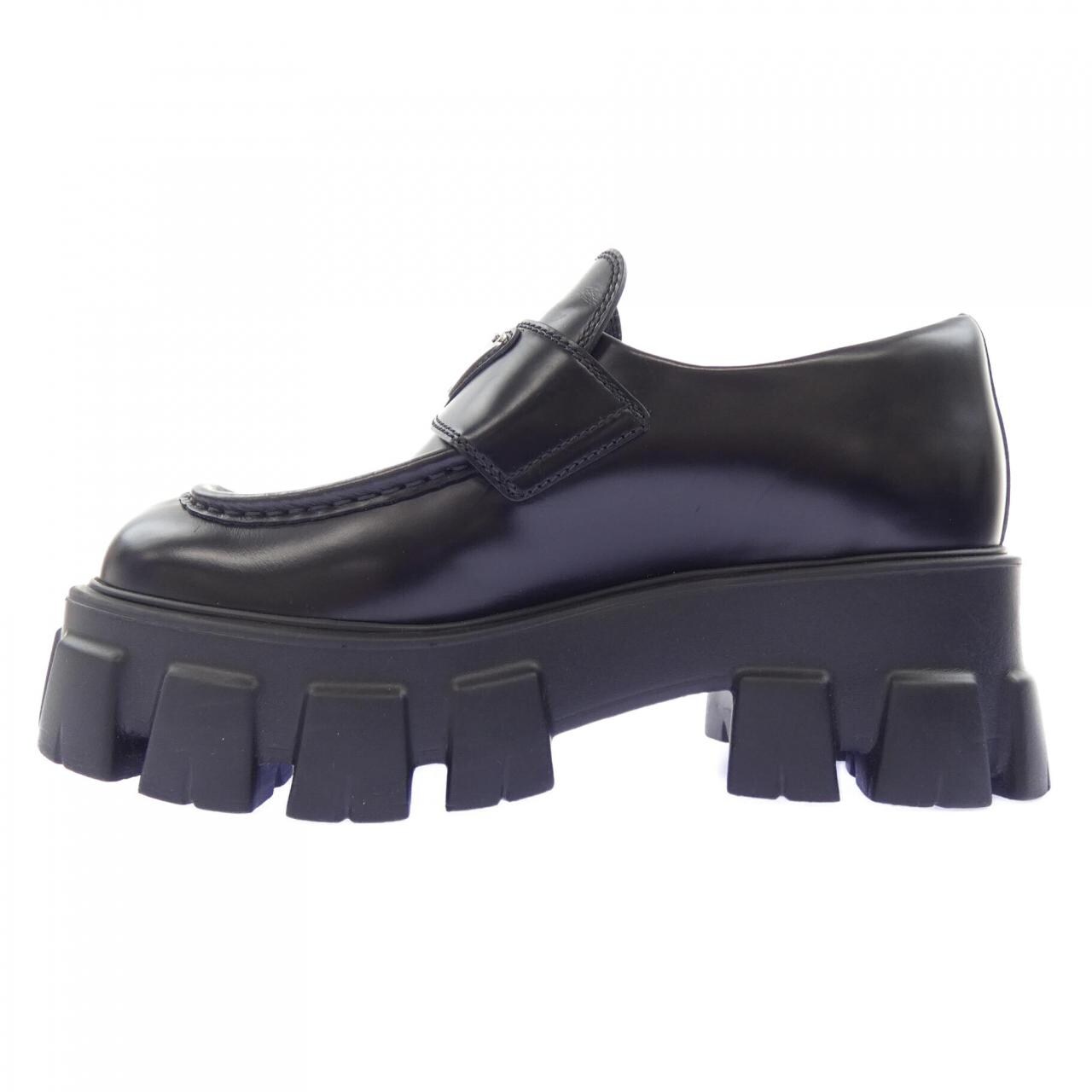 プラダ PRADA モノリス ローファー トライアングルロゴ 1D649M シューズ
