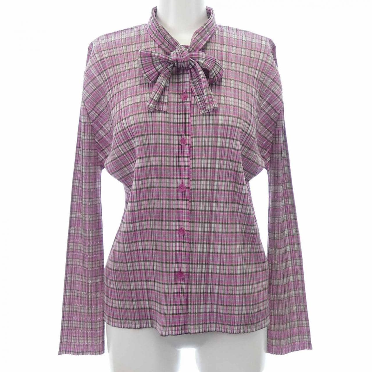 【ヴィンテージ】プリーツプリーズ PLEATS PLEASE 2005 チェック PP51-JJ653 7560036 シャツ