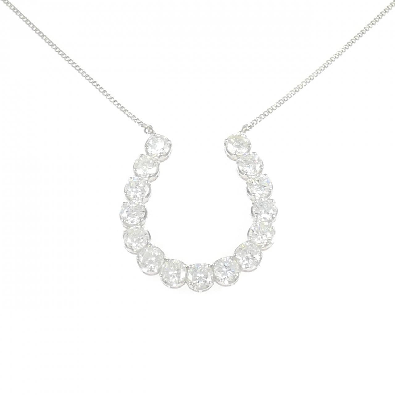 K18WG ダイヤモンド ネックレス 5.00CT