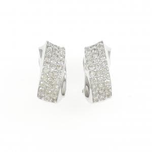 K18WG ダイヤモンド ピアス/イヤリング 1.00CT