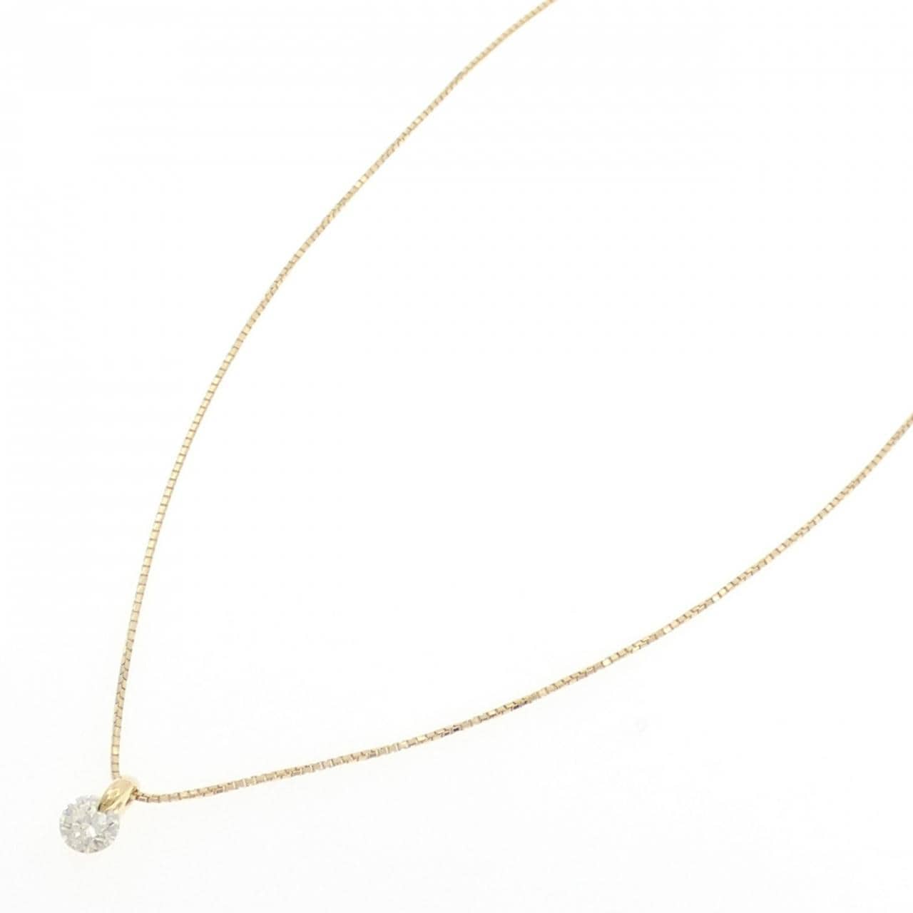 K18YG ダイヤモンド ネックレス 0.56CT
