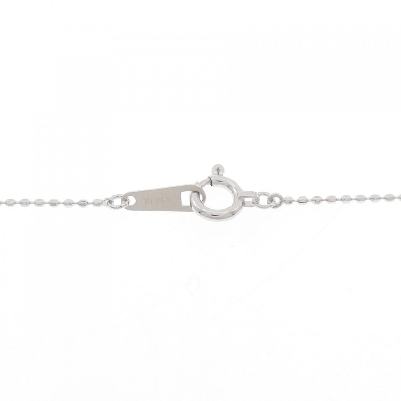 K18WG ハート ダイヤモンド ネックレス 0.18CT