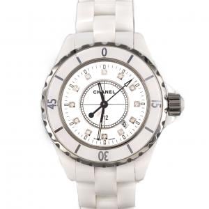 【ノーメンテナンス還元価格】シャネル J12 33mmセラミック･12P H1628 セラミック クォーツ
