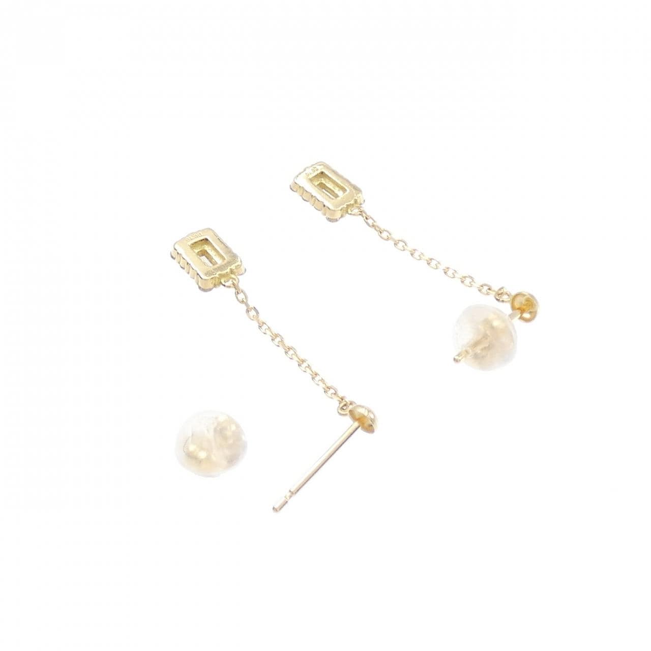 【新品】K18YG ダイヤモンド ピアス 0.20CT